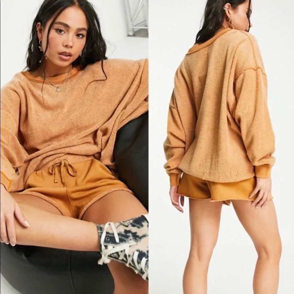 FREE People Movement Short Set in Cognac Intimately Kelly NWT Large - Picture 6 of 10